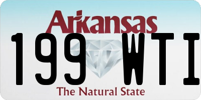 AR license plate 199WTI