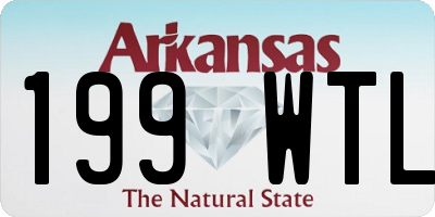 AR license plate 199WTL