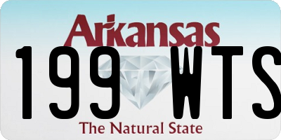 AR license plate 199WTS