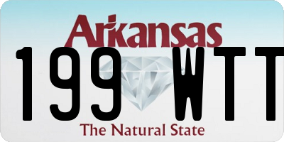AR license plate 199WTT