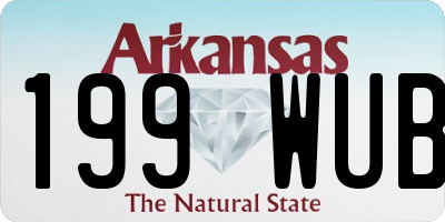 AR license plate 199WUB
