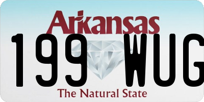AR license plate 199WUG