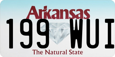 AR license plate 199WUI