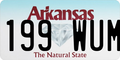 AR license plate 199WUM