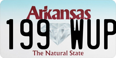 AR license plate 199WUP