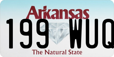 AR license plate 199WUQ