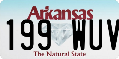AR license plate 199WUV