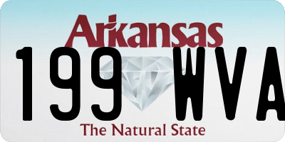 AR license plate 199WVA