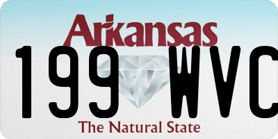 AR license plate 199WVC