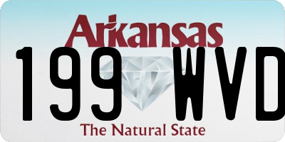 AR license plate 199WVD