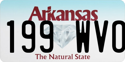 AR license plate 199WVO