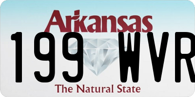 AR license plate 199WVR