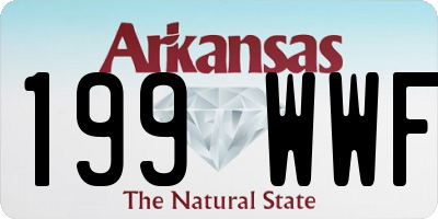 AR license plate 199WWF