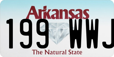 AR license plate 199WWJ