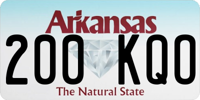 AR license plate 200KQO
