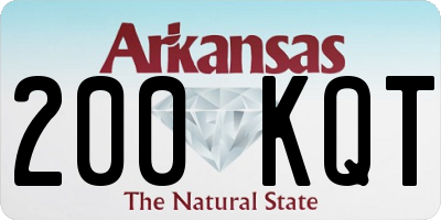 AR license plate 200KQT