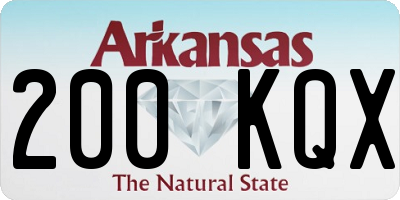 AR license plate 200KQX