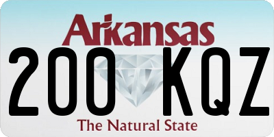 AR license plate 200KQZ