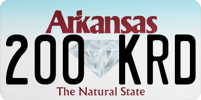 AR license plate 200KRD