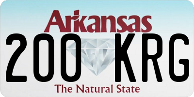 AR license plate 200KRG