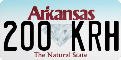 AR license plate 200KRH