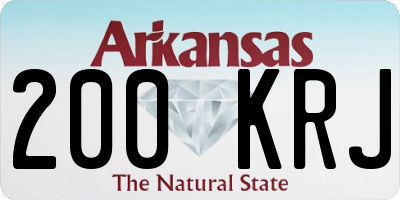 AR license plate 200KRJ