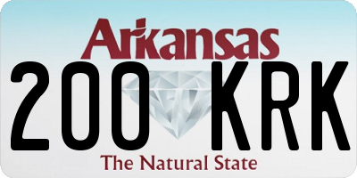 AR license plate 200KRK