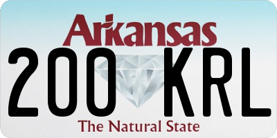 AR license plate 200KRL