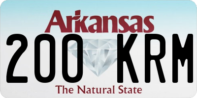 AR license plate 200KRM