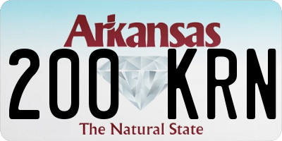 AR license plate 200KRN