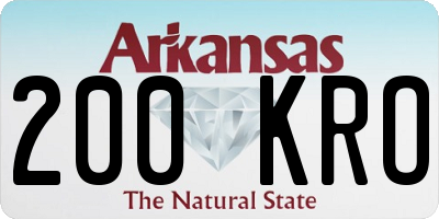 AR license plate 200KRO