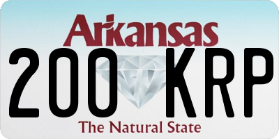 AR license plate 200KRP
