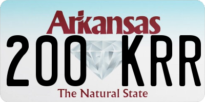 AR license plate 200KRR