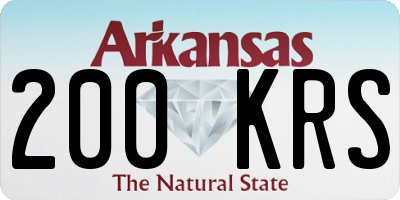 AR license plate 200KRS