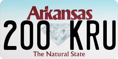 AR license plate 200KRU