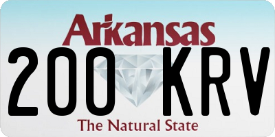 AR license plate 200KRV