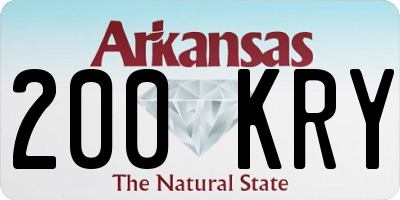 AR license plate 200KRY