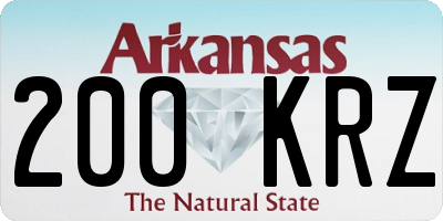 AR license plate 200KRZ