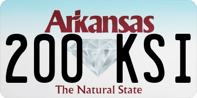 AR license plate 200KSI