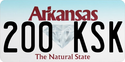 AR license plate 200KSK