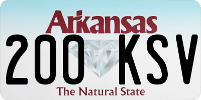 AR license plate 200KSV