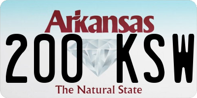 AR license plate 200KSW