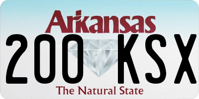 AR license plate 200KSX