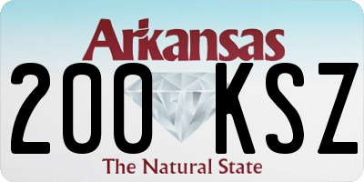 AR license plate 200KSZ