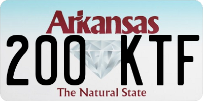 AR license plate 200KTF