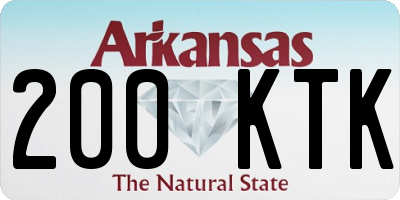 AR license plate 200KTK