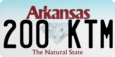 AR license plate 200KTM