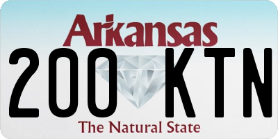 AR license plate 200KTN