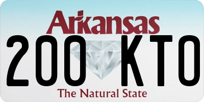 AR license plate 200KTO