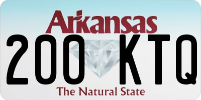 AR license plate 200KTQ